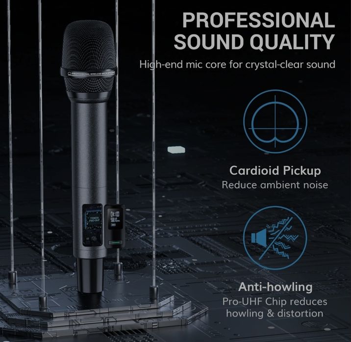 Tonor TW790 - Беспроводные микрофоны для караоке +станция