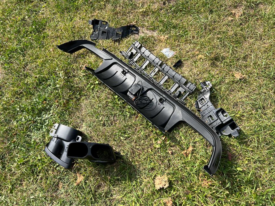 дифузор w205 205 Mercedes W205 14-18 стиль Brabus c63 диффузор