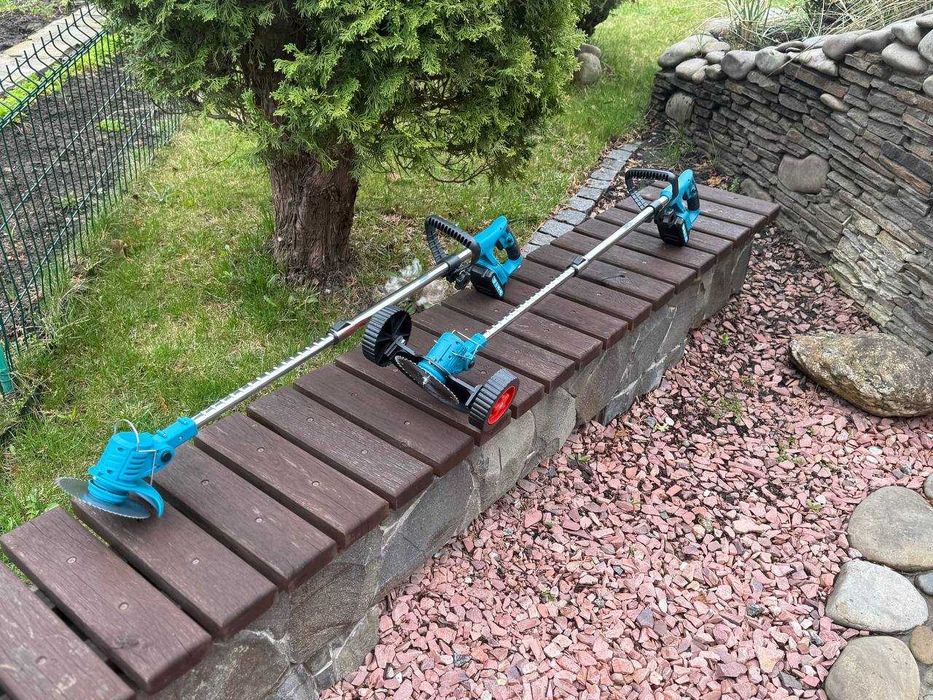 Акумуляторна тример-коса Makita 48V (2х5Ah) Акумуляторна газонокосарка електрична коса, садовий, триммер, кущоріз для трави. компактна, без проводів