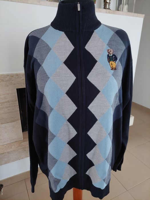 Sweter męski z misiem