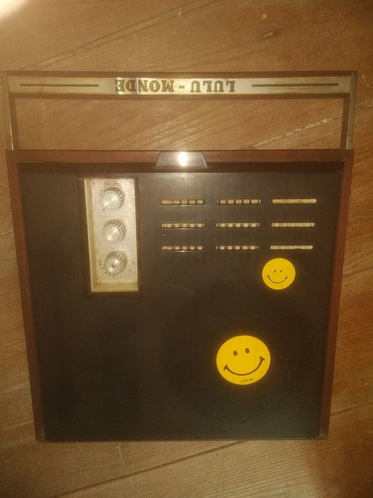 Gira discos portátil antigo Lulu Monde