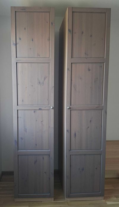 Drzwi do szafy Pax szarobrązowe Hemnes