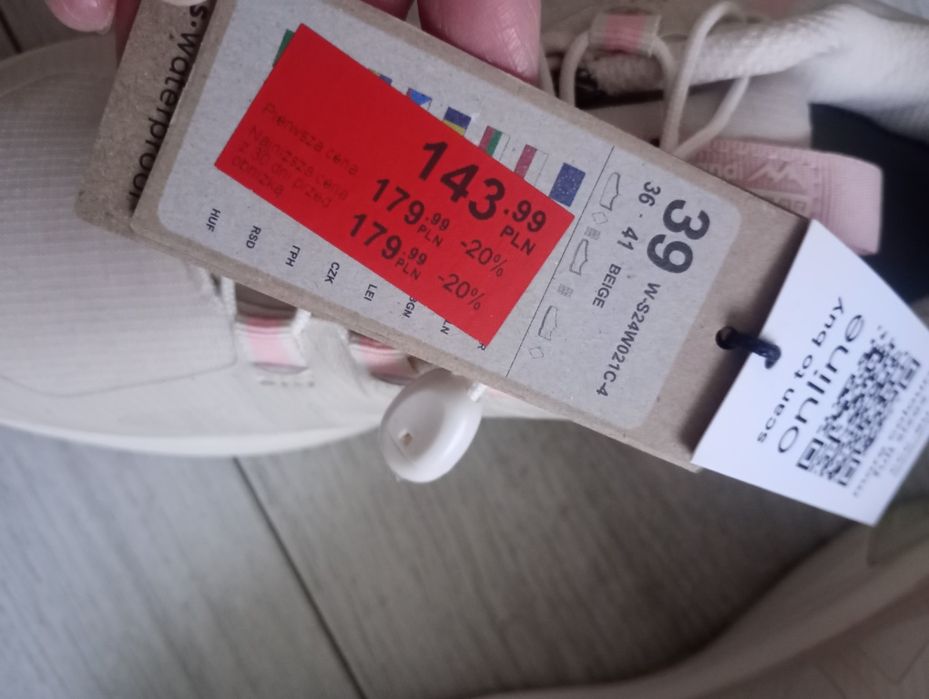 Nowe buty sportowe damskie Sprandi CCC 39