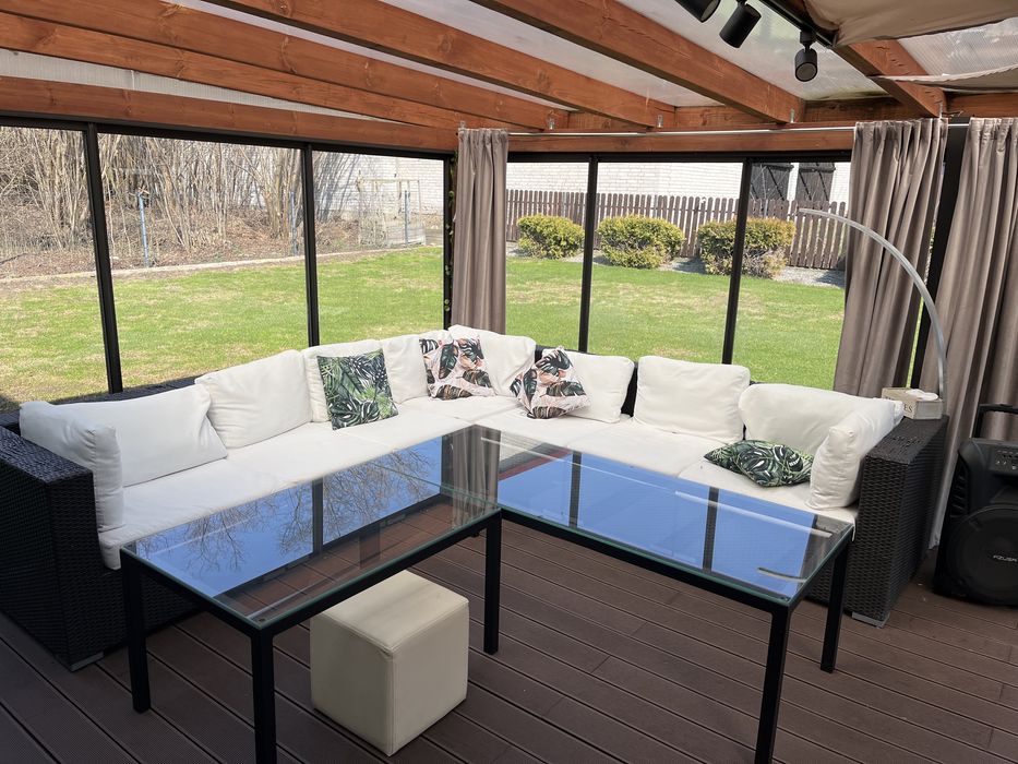 Meble ratanowe ogrodowe 10 osobowe