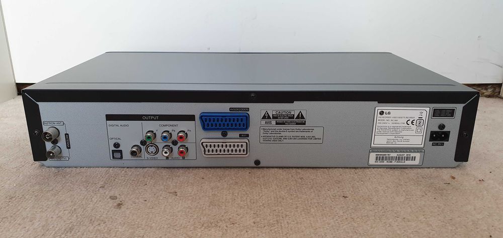 LG RC388, combo VHS DVD, magnetowid