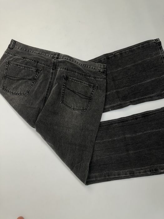 Клеш штани сірі faded zara flared jeans baggy кльош сірі чорні серые