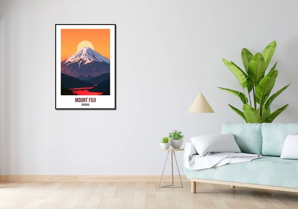 Plakat 67,5x95cm Mount Fuji, Honshu