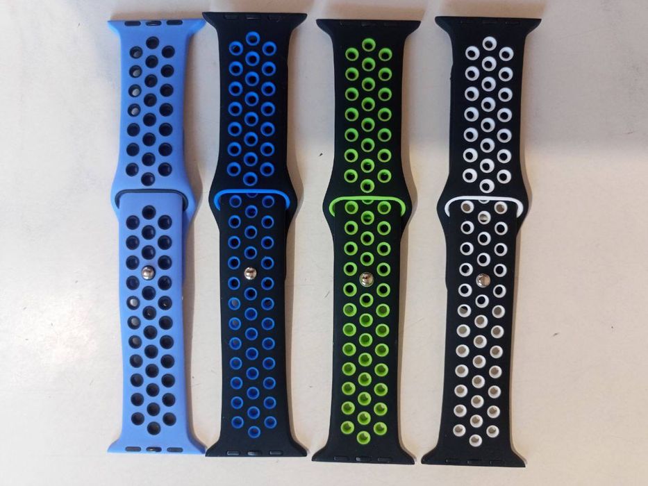 Ремінець силіконовий Sport Band Apple Watch на всі серії ремешок Nike