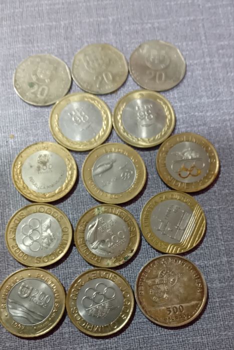 Moedas antigas para colecção
