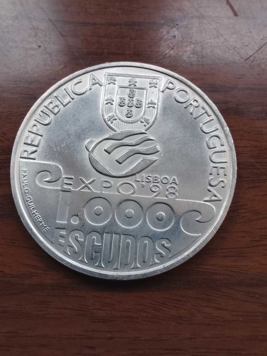Moeda de 1000 escudos -Milénio do Atlantico - em Prata de 1999
