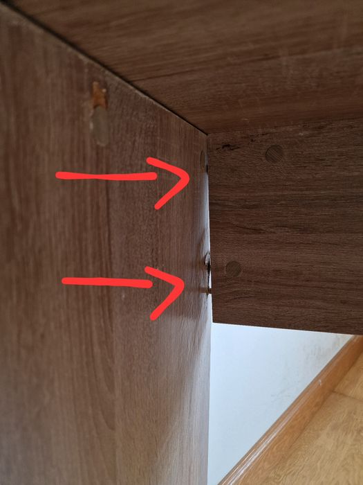 Mesa de escritório em madeira compensada, branca/cinzenta