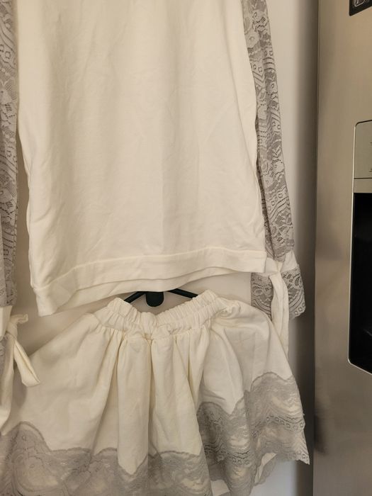 Bluza z kapturem i spódniczka S