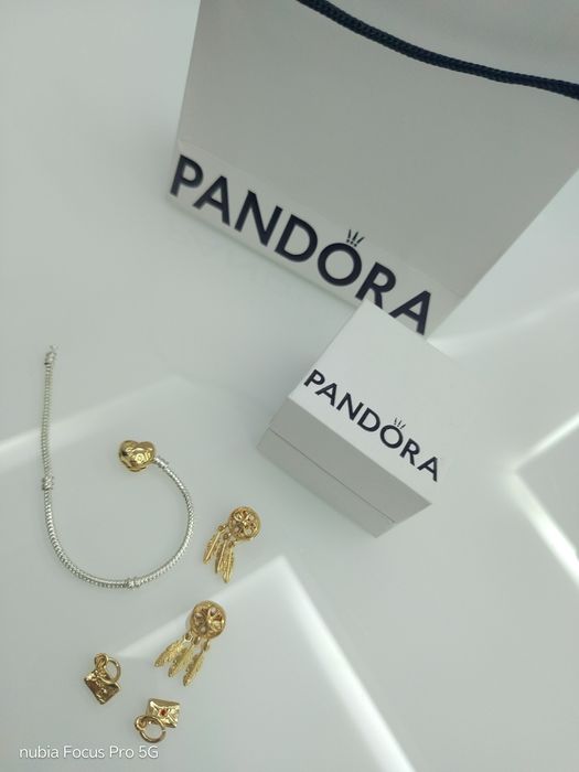 Pndora zestaw bransoletka