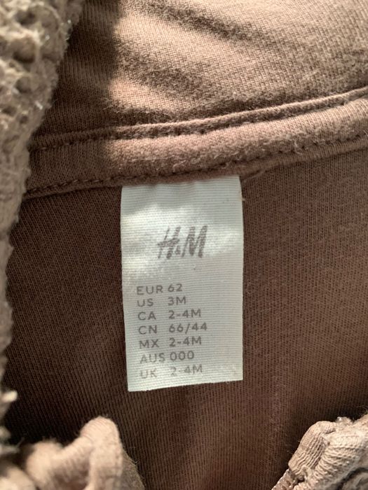 Хутряний комбінезон з вушками H&M 62 розмір