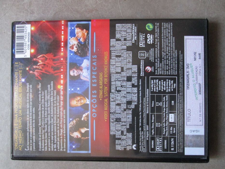 DVD - Dreamgirls, com Beyoncé Knowles-Carter, Jamie Foxx, Eddie Murphy