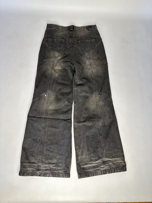 NFS NO FAITH STUDIOS baggy faded archive джинсы черные широкие джинси