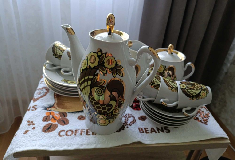 Вінтажний кавовий сервіз Зозуля Полтавський ФЗ