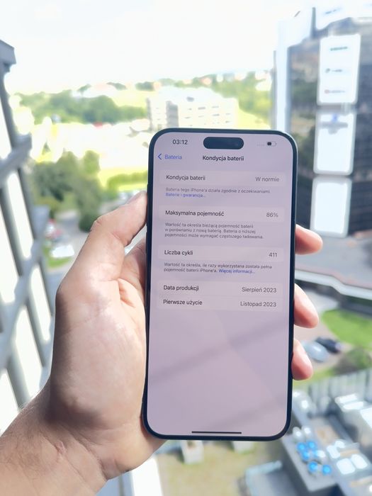 iPhone 15 Pro Max 256 GB Niebieski Gratis Kabel