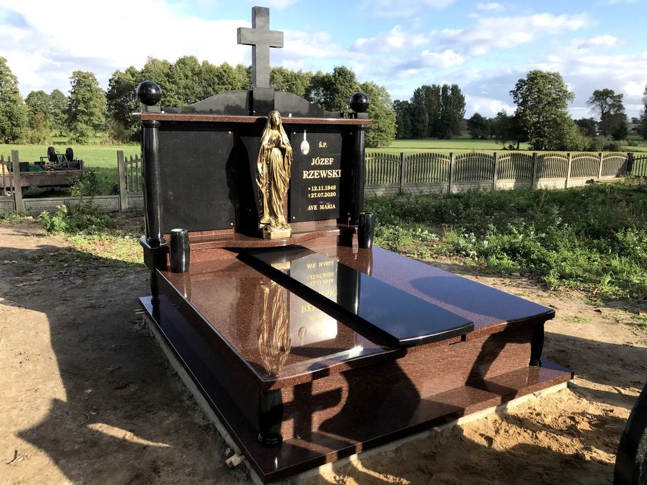 Nagrobek granitowy RÓŻNE WERSJE BRYŁA