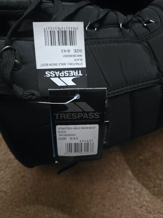 Чоловічі зимові чоботи Trespass Straiton II Snow Boot (оригінал, р. 4