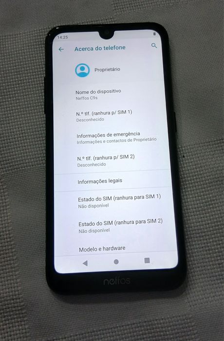 Telémovel Neffos leva 2 Cartões unico problema e a gaveta do cartao