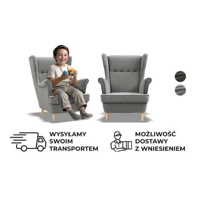 Fotel USZAK Mini dla Dzieci Wygodny Mały Fotel dla Dziecka do Pokoju