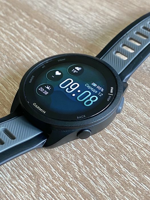 Garmin Forerunner 165 Black/Slate Gray. Повний комплект. Гарантія