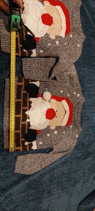 Sweter ciepły Mikołaj Święta  92 bliźniaki