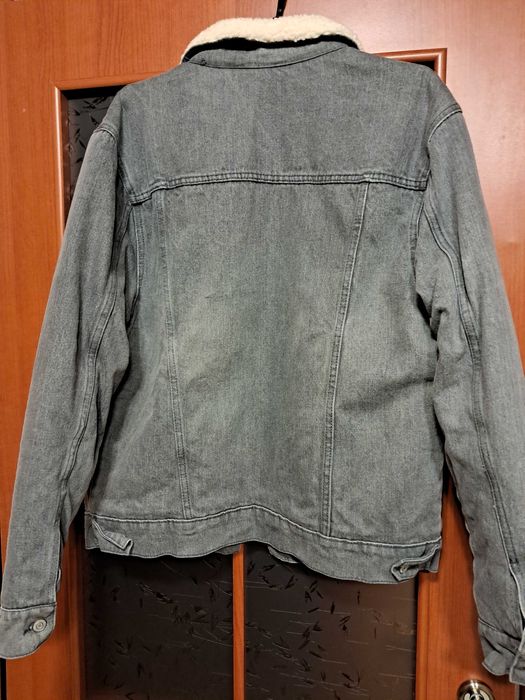 Чоловіча зимова куртка джинсова