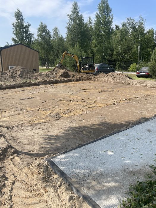 Minikoparka Koparka Transport Wywrotka Usługi