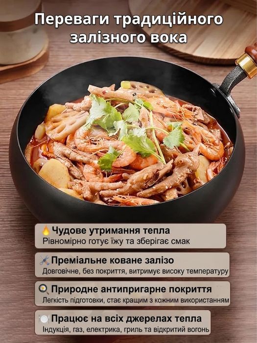 Чавунна сковорода Potbelly з кришкою діаметр 28см