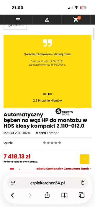 Automatyczny bęben KARCHER  2.110-012.0