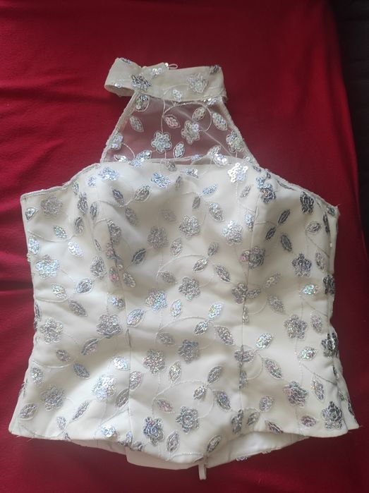 Корсет белый свадебный, праздничный