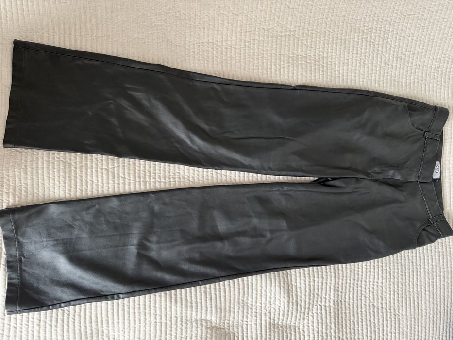 Брюки з еко-шкіри L