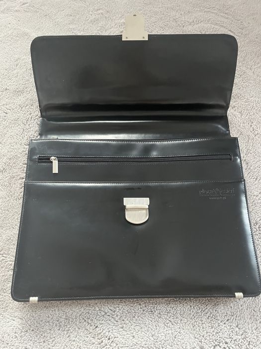 Teczka aktówka męska na laptopa skórzana