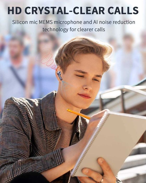 ORYTO OW30 bezprzewodowe Słuchawki Bluetooth 5.1 IPX7 USB-C 46H ANC