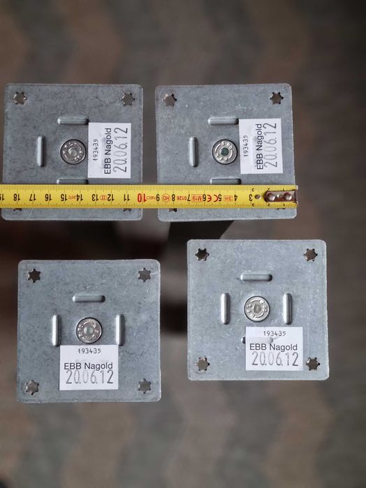 nogi do stołu biurka, satynowe kwadrat