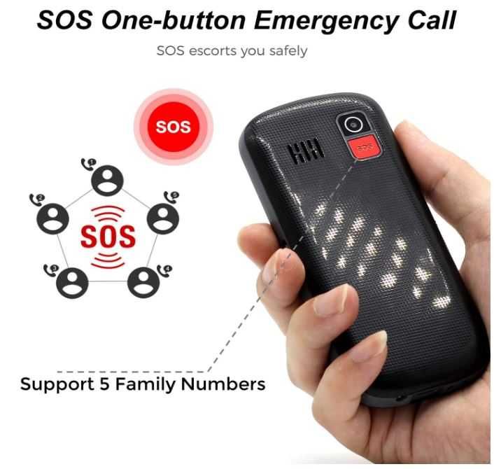 Telefon dla seniorów Artfone CS182 kolor czarny