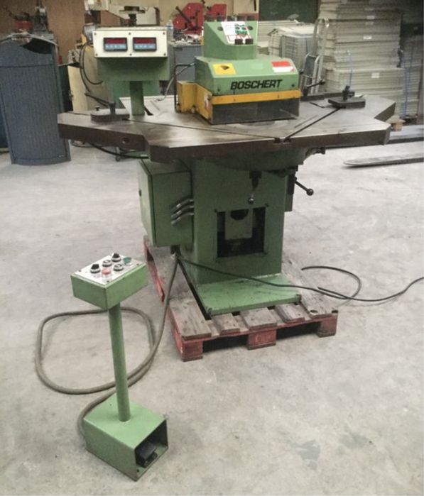 Corta cantos angulo variavel + puncionadora