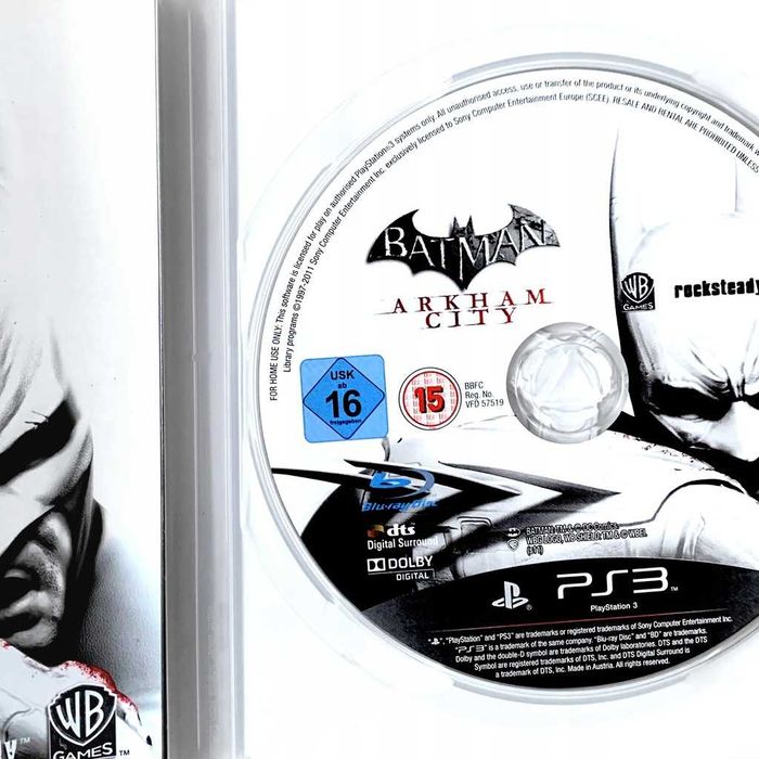 Batman Arkham City PL Polskie Napisy Ps3 Polska Okładka Gra Ps3