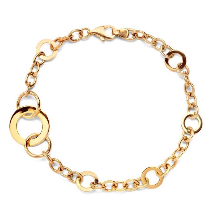 Bransoletka złota - koła BX11701