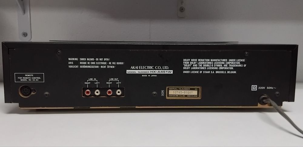AKAI deck cassettes HX-A451W