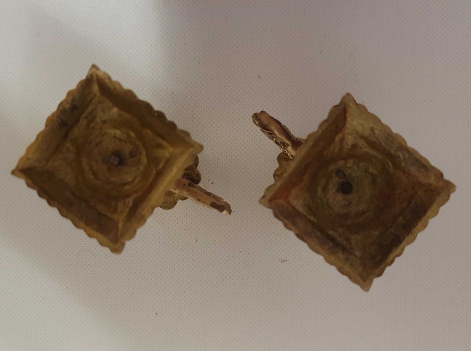 2 Belíssimos Castiçais / Candelabros, baixo relevo - anos 50