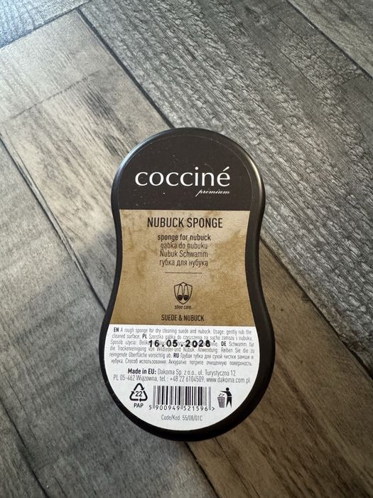 Nowy czyścik do zamszu coccine nubuck sponge