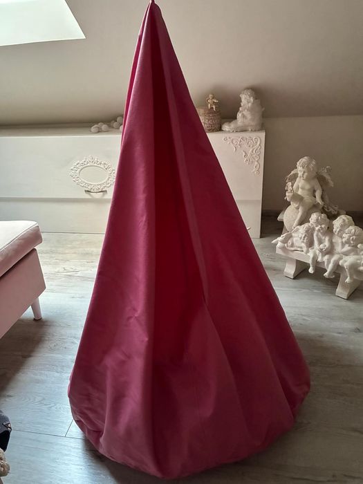 Duża pufa worek sako - eko skóra + Gratis mała pufa