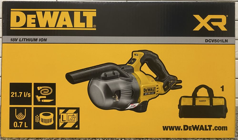 Пилосос акумуляторний DeWALT DCV501LN девальт