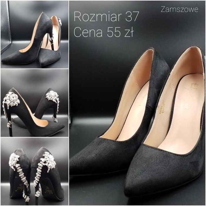 Buty, szpilki z domowej kolekcji