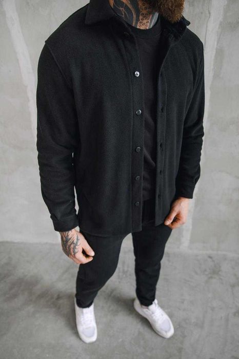 Спортивний костюм чоловічий зимовий теплий флісовий кофта штани Button