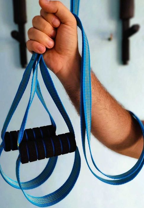 Домашний тренажер 4в1 TRX петли турник брусья пресс разборной на стену