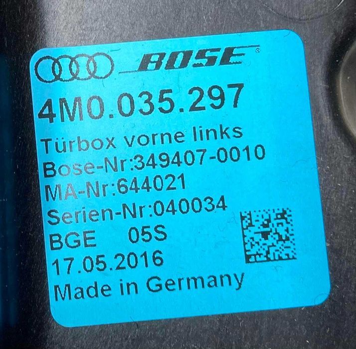 Динамик Динамики передние \ задние Audi Q7 4M \ Ауди Ку7 2015 - 2021
